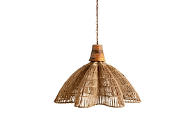 Tudai Woven Jute Pendant - Natural-LIGHTS-Nkuku