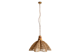 Tudai Woven Jute Pendant - Natural-LIGHTS-Nkuku
