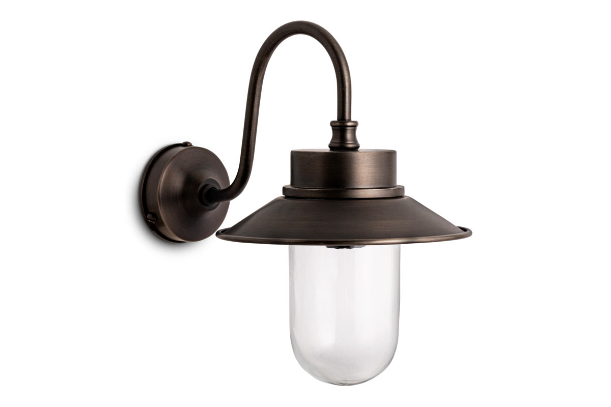 Alwar Outdoor Wall Light - Antique Bronze-LIGHTS-Nkuku