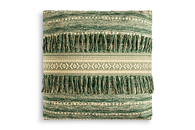 Padal Woven Cushion Cover - Green-TEXTILES-Nkuku