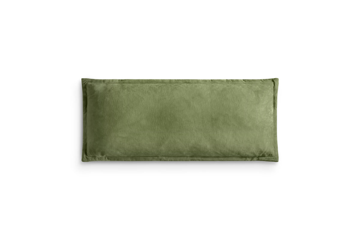 Menmai Statement Velvet Lumbar Cushion Cover - Moss Green - 35 x 80cm-TEXTILES-Nkuku
