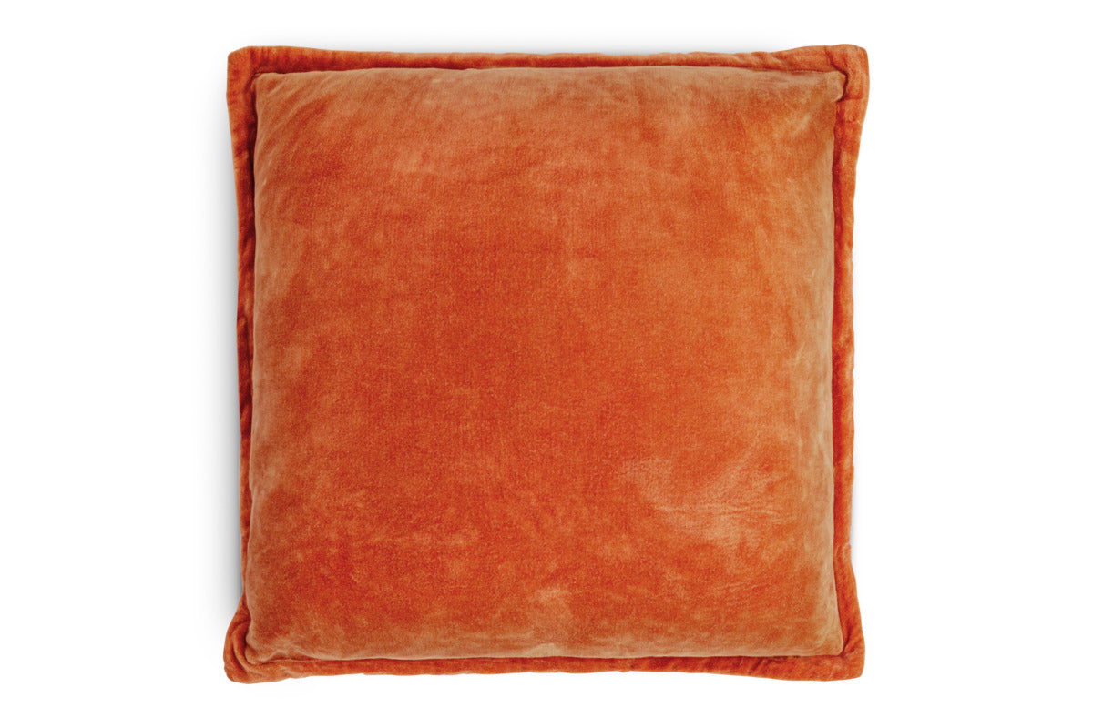 Menmai Velvet Cushion Cover - Red - 50 x 50cm-TEXTILES-Nkuku