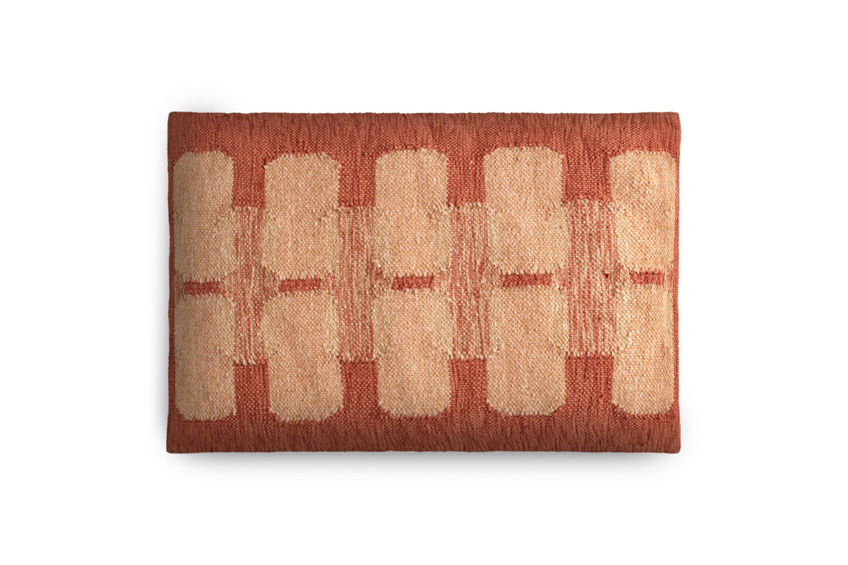 Akki Wool & Cotton Cushion Cover - Dusty Pink - 60 x 40cm-TEXTILES-Nkuku