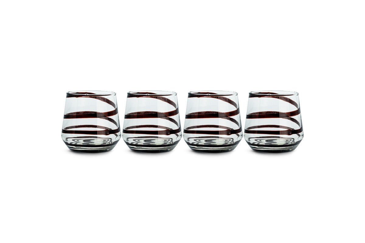 Nadia Tumbler - Mocha - (Set of 4)