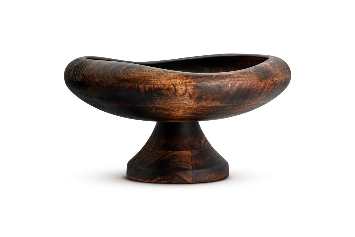 Sindar Pedestal Bowl - Natural-SERVEWARE-Nkuku