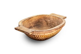 Pyaar Serving Bowl - Natural - Large-SERVEWARE-Nkuku