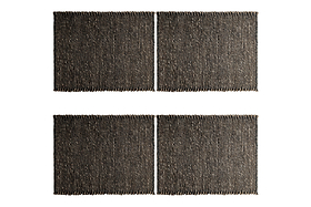 Gatita Seagrass Placemat Rectangular - Mocha - (Set of 4)-KITCHEN & DINING ACCESSORIES-Nkuku