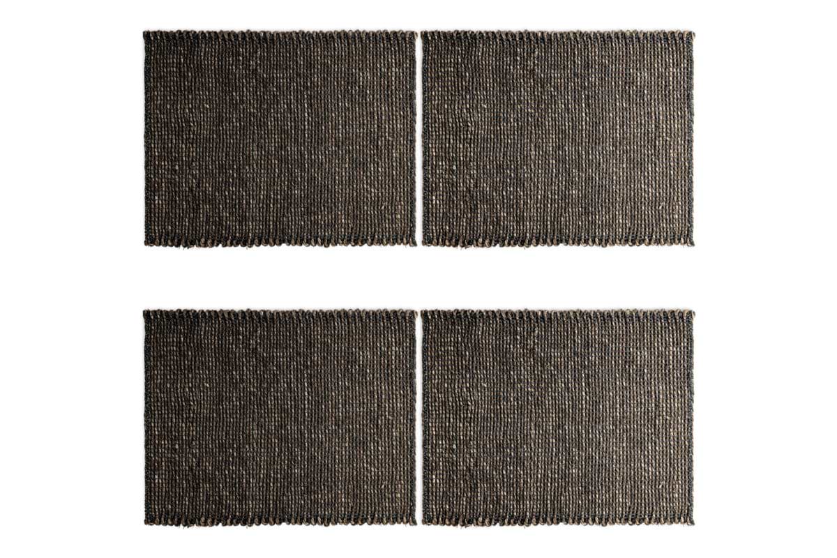 Gatita Seagrass Placemat Rectangular - Mocha - (Set of 4)-KITCHEN & DINING ACCESSORIES-Nkuku