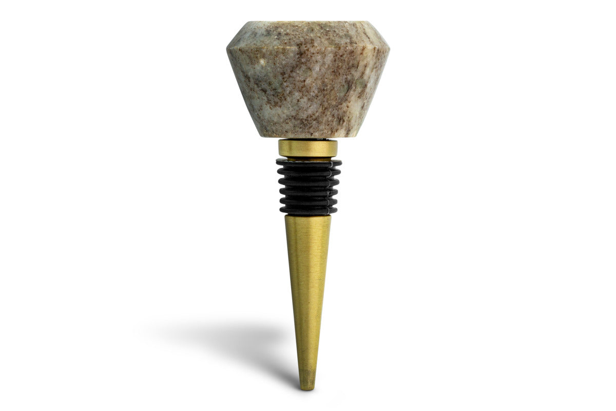Sharaab Bottle Stopper - Grey-KITCHEN & DINING ACCESSORIES-Nkuku