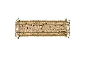 Kanta Jute & Textural Tweed Runner - Olive Green - 66 x 200cm-RUGS-Nkuku