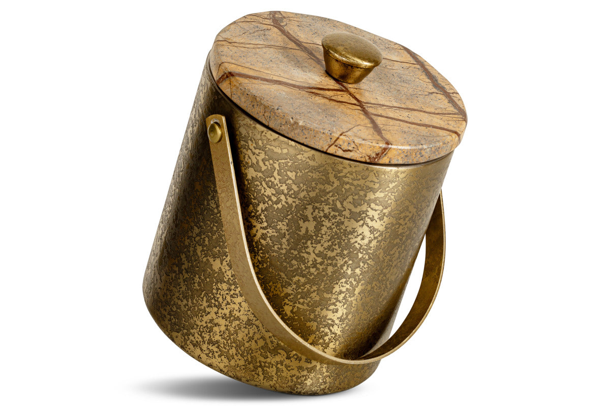 Amaya Ice Bucket - Aged Antique-KITCHEN & DINING ACCESSORIES-Nkuku