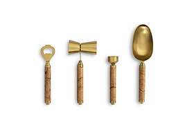 Amaya Cocktail Set - Aged Antique - (Set of 4)-KITCHEN & DINING ACCESSORIES-Nkuku
