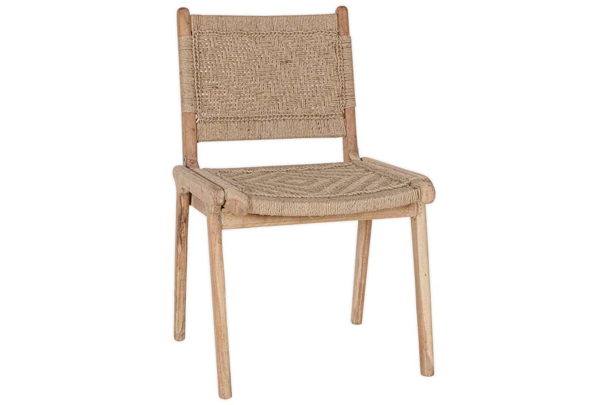 Vinay Woven Armless Dining Chair - Natural-SEATING-Nkuku