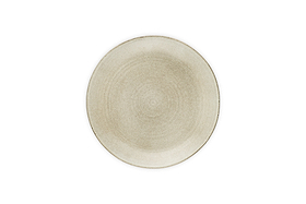 The Valinha Earthenware Dinnerware Set - Grey by nkuku features round ceramic plates with a subtle reactive glaze and textured pattern—an elegant 12-piece set perfect for enhancing any table.