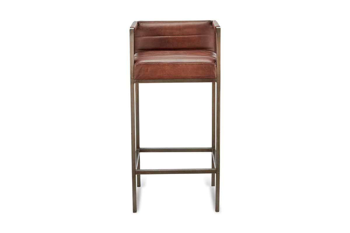 Wamma Leather Bar Chair-nkuku
