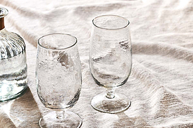 Yala Hammered Glass - Clear (Set of 4)