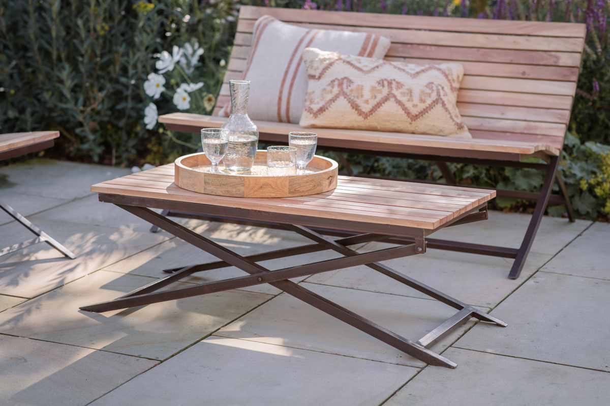 Yatin Outdoor Coffee Table - Natural-GARDEN-Nkuku