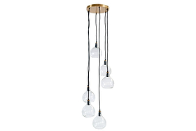 Ziva Statement Recycled Glass Cluster Pendant - Clear