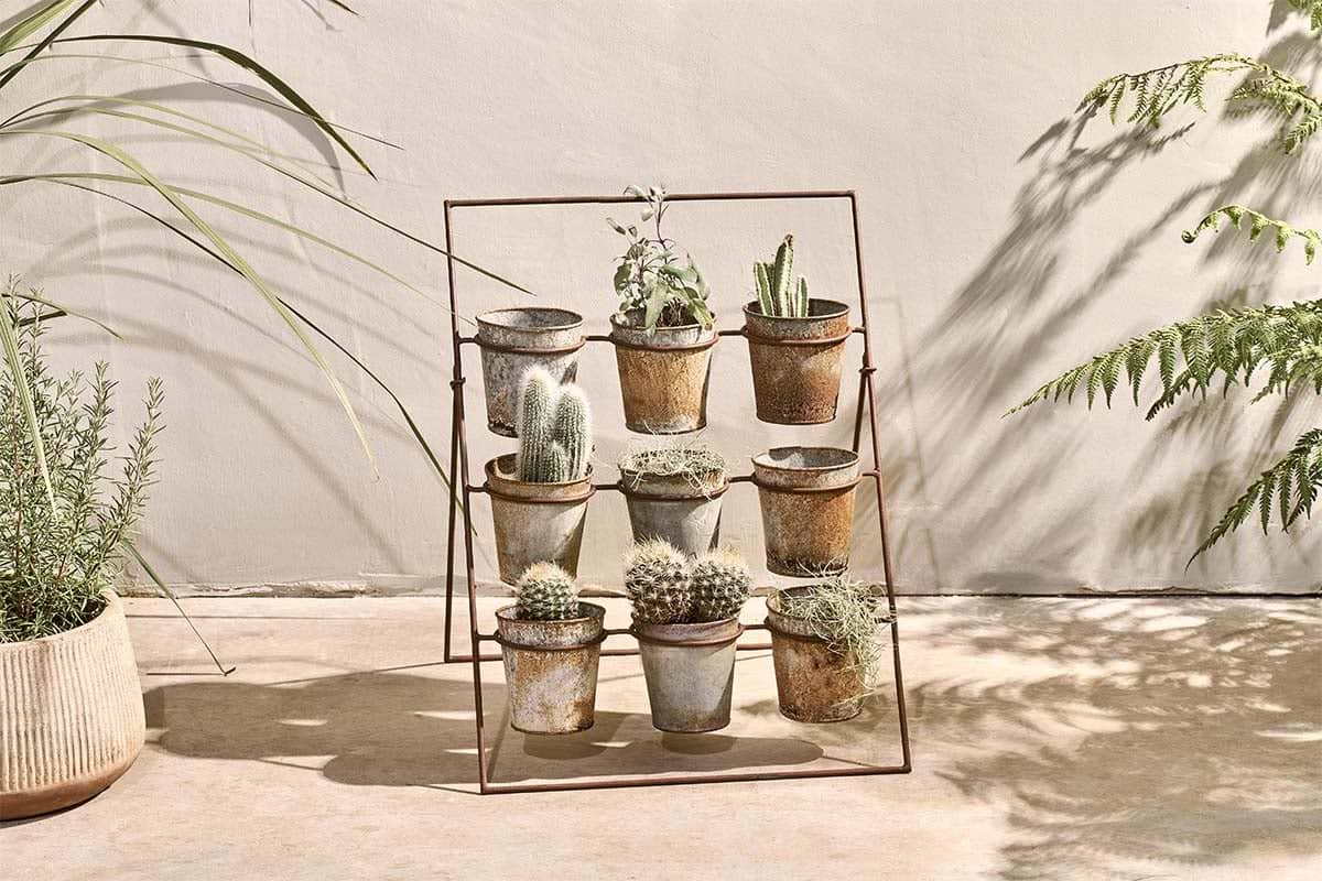 Abari Planter Stand-VASES & PLANTERS-Nkuku