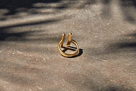 Atili Double Bar Ring Band-GIFTING-Nkuku