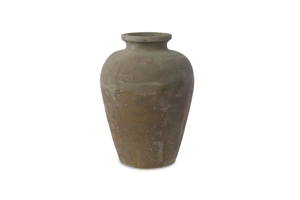 Affiti Clay Tapered Pot - Large-VASES & PLANTERS-Nkuku