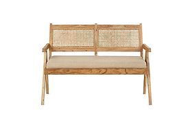 Nalrina acacia and cane sofa