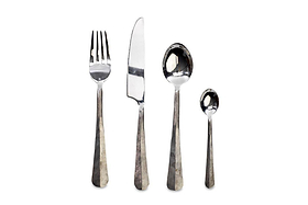 Osko Cutlery Set - Brushed Silver (Set of 16)