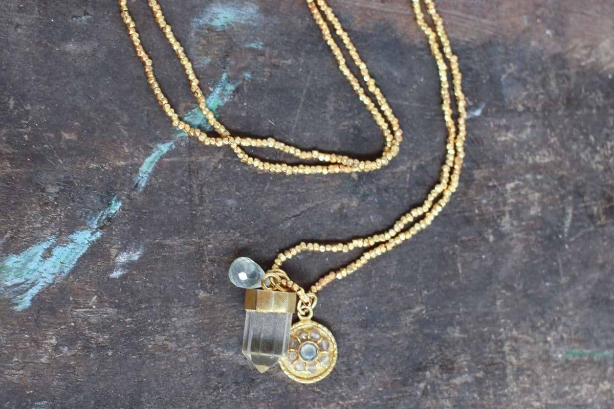 Pandita Charm Necklace-GIFTING-Nkuku