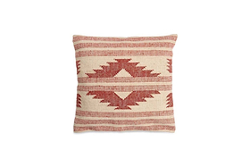 Kutha Kilim Cushion Cover - Cream - Square-nkuku