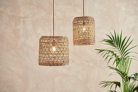Beru Rattan Lampshade - Cylinder-SHADES-Nkuku