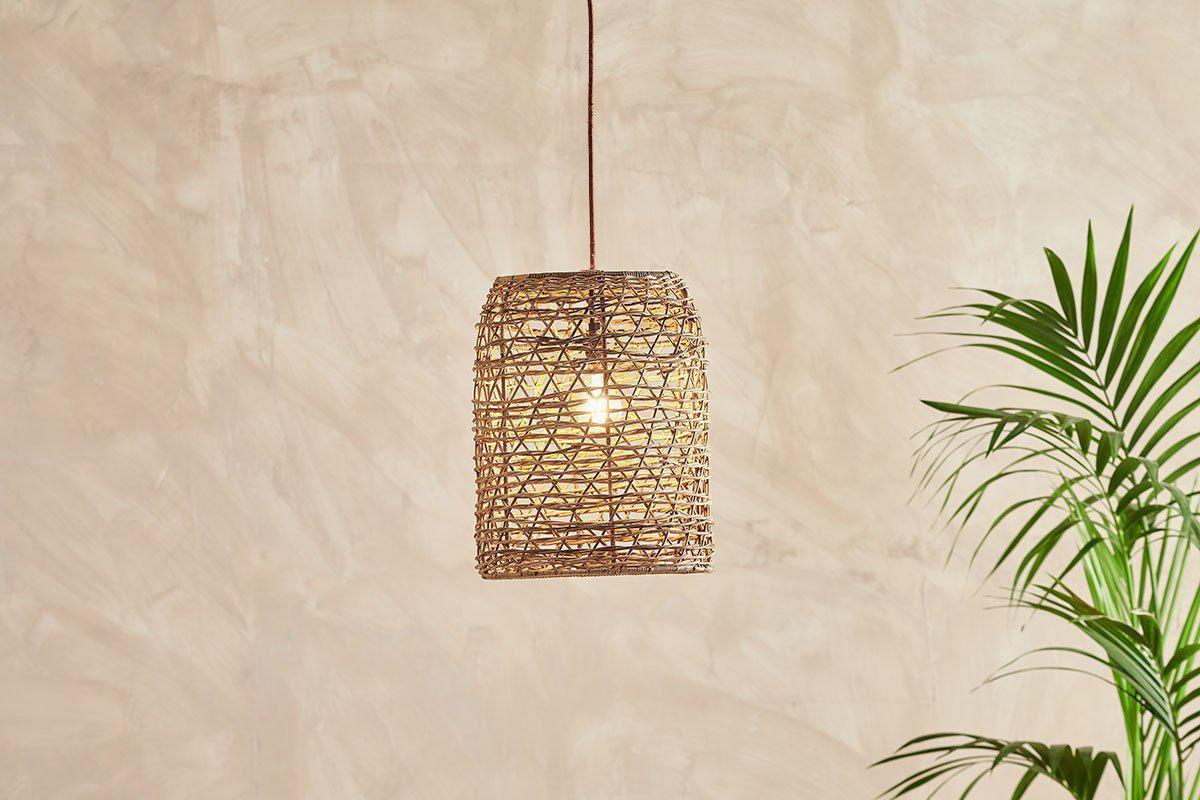 Beru Rattan Lampshade - Cylinder-SHADES-Nkuku