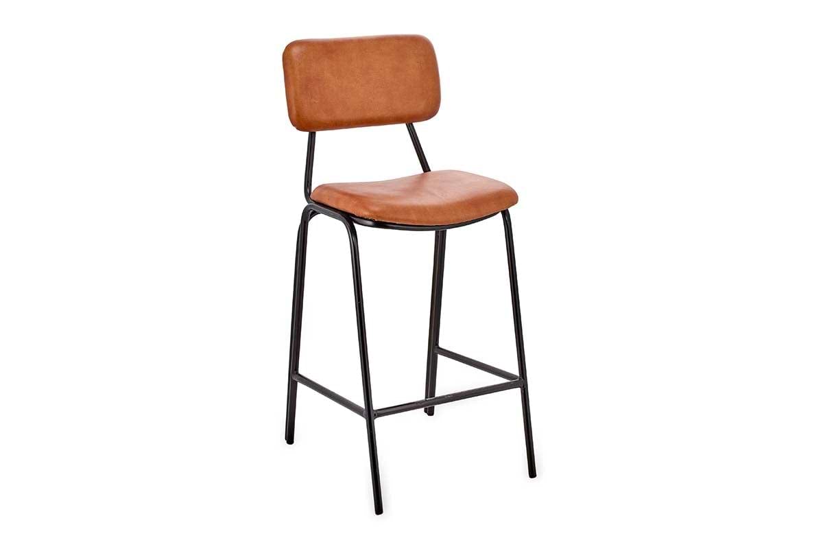 Nkuku FURNITURE Sotta Leather Bar Chair