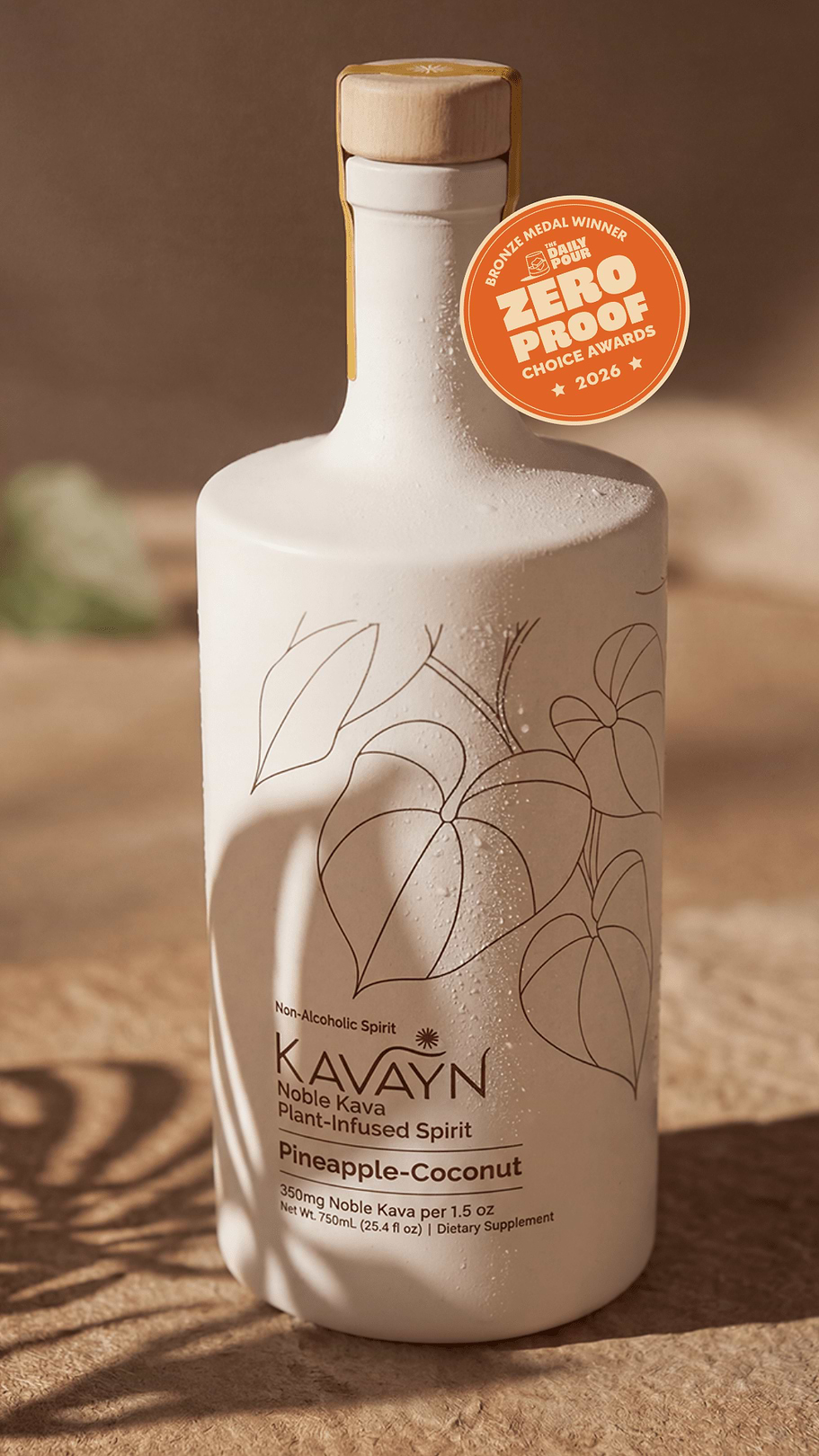 Pineapple-Coconut Noble Kava Non-Alcoholic Spirit — 750 ml