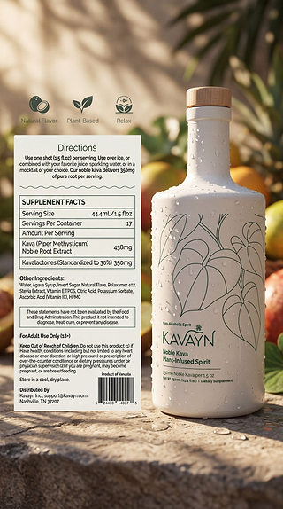 Noble - Kava Plant - Infused NA Spirit - Unflavored - Kavayn