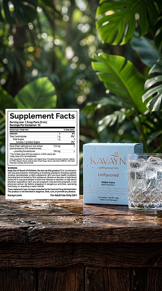 Unflavored Kava Extract Snap Packs - Kavayn