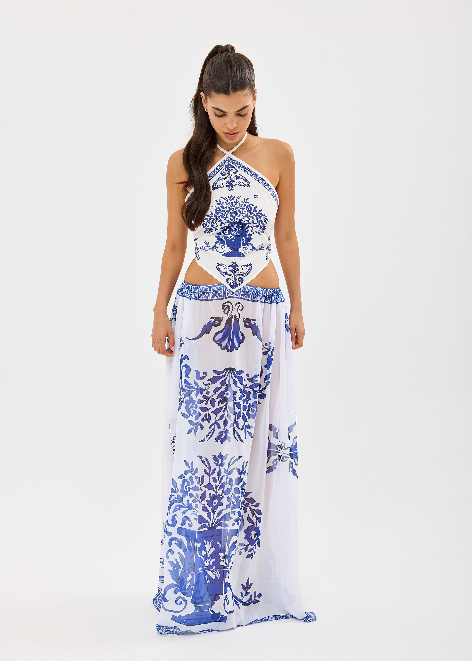 Bananhot Riley Maxi Dress in Blue