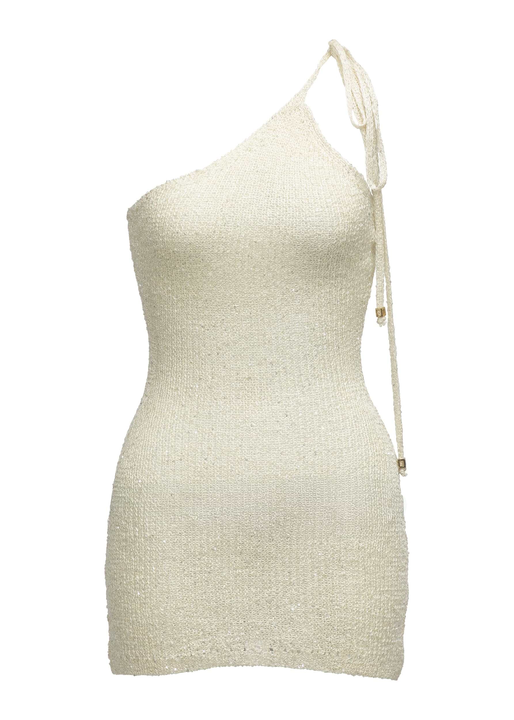 שמלות קיץ ELIZA GLITTER MACADAMIA - DRESS