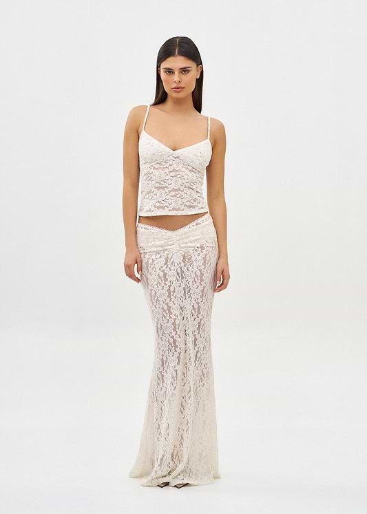 DAISY CREAM LACE - TOP