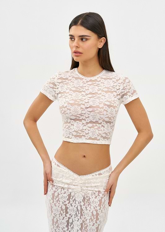 NANA CREAM LACE - SHIRT