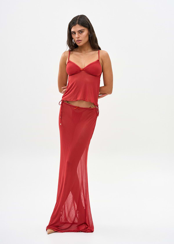 SOLAY CRIMSON - SKIRT