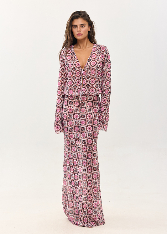 NEMA ANISE TILE - MAXI DRESS