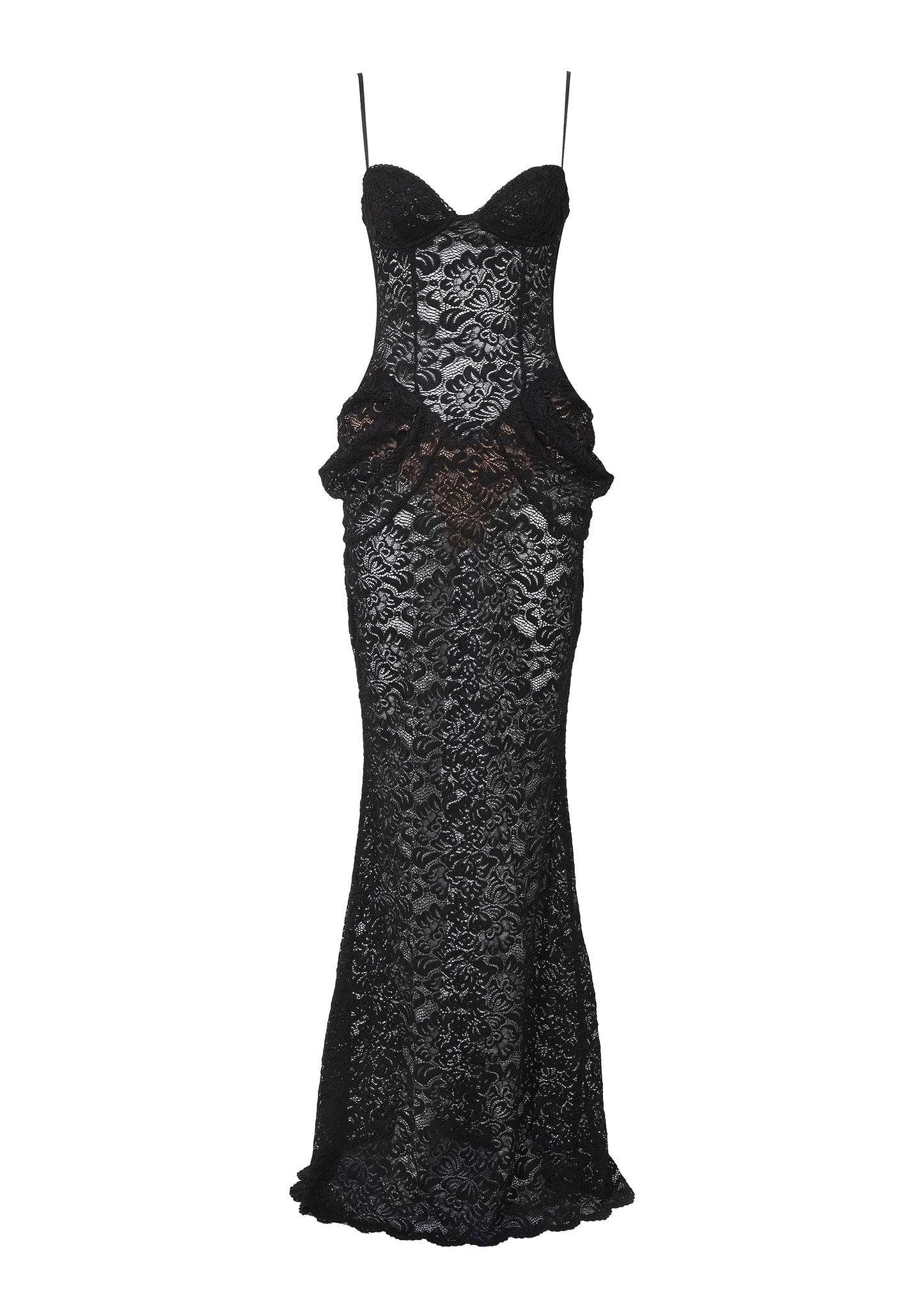 VECNA BLACK LACE - MAXI DRESS