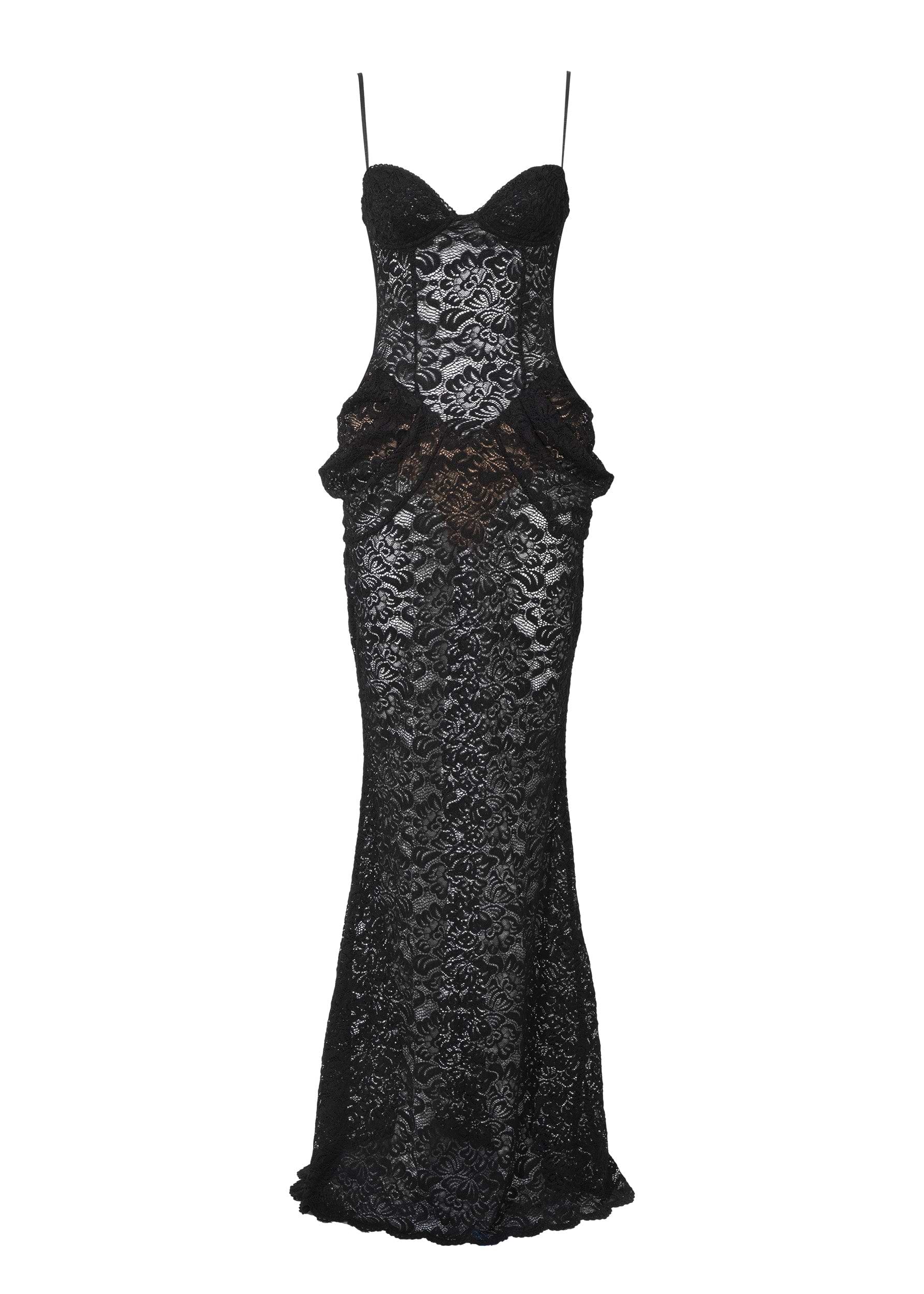 VECNA BLACK LACE - MAXI DRESS
