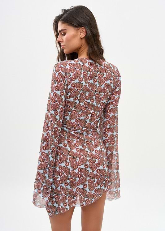 שמלות קיץ קלילות MACI POPSICLE PAISLEY - MINI DRESS