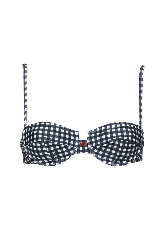 ESME BLACK & WHITE GINGHAM - TOP