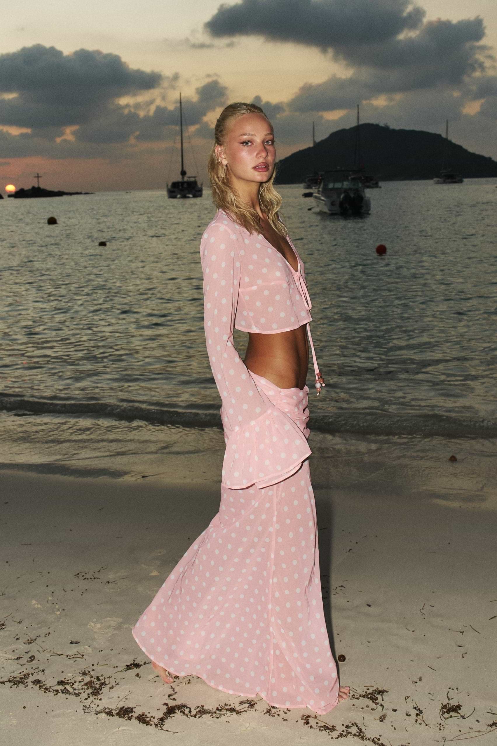 TOYA PEACH POLKA - SKIRT