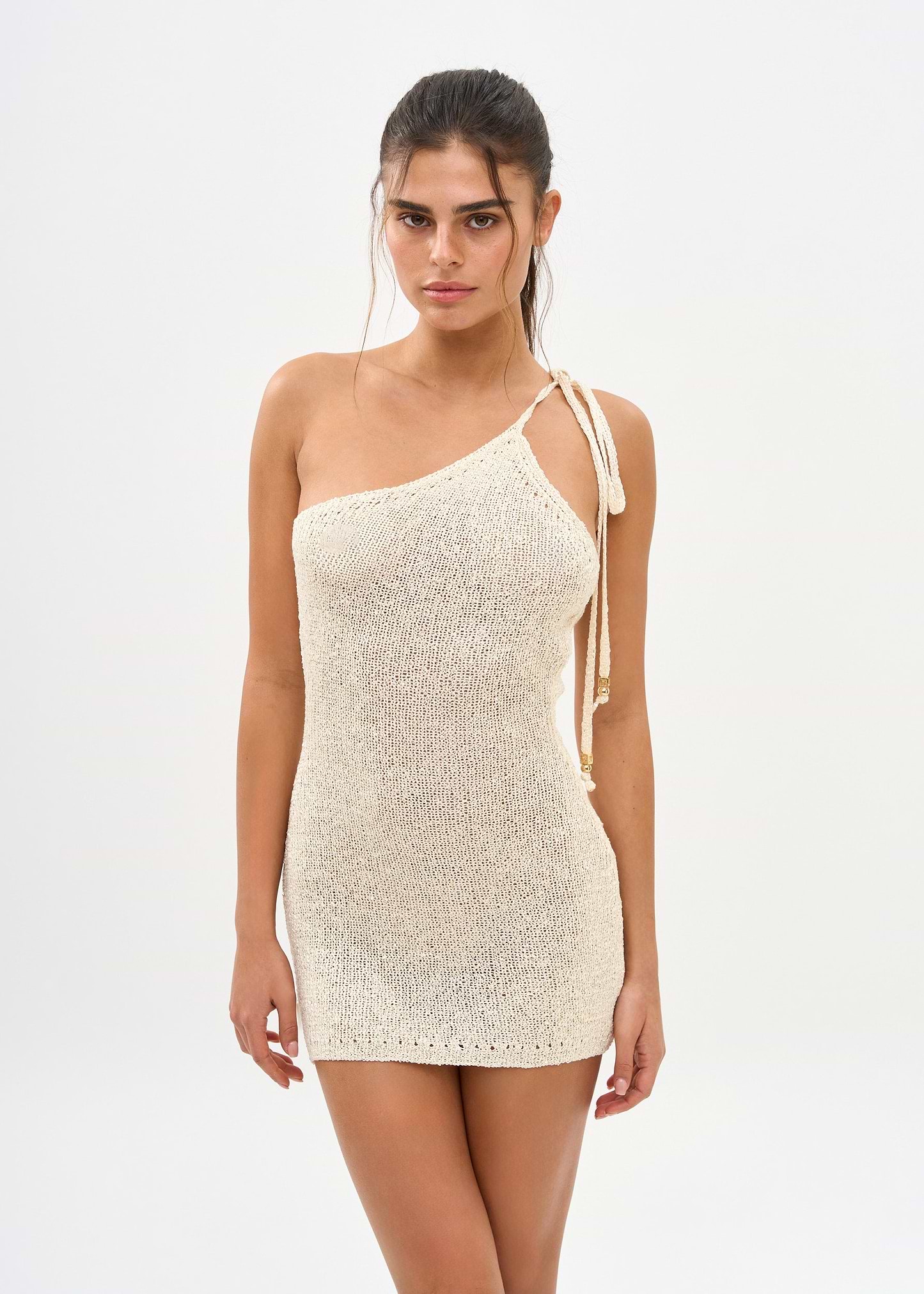שמלות קיץ ELIZA GLITTER MACADAMIA - DRESS