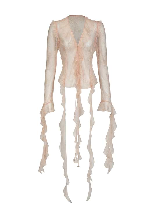 ALANA PEACH LACE - SHIRT