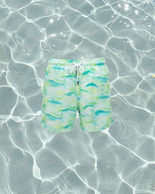 MAN SWIM SHORT - GREEN LAGOON