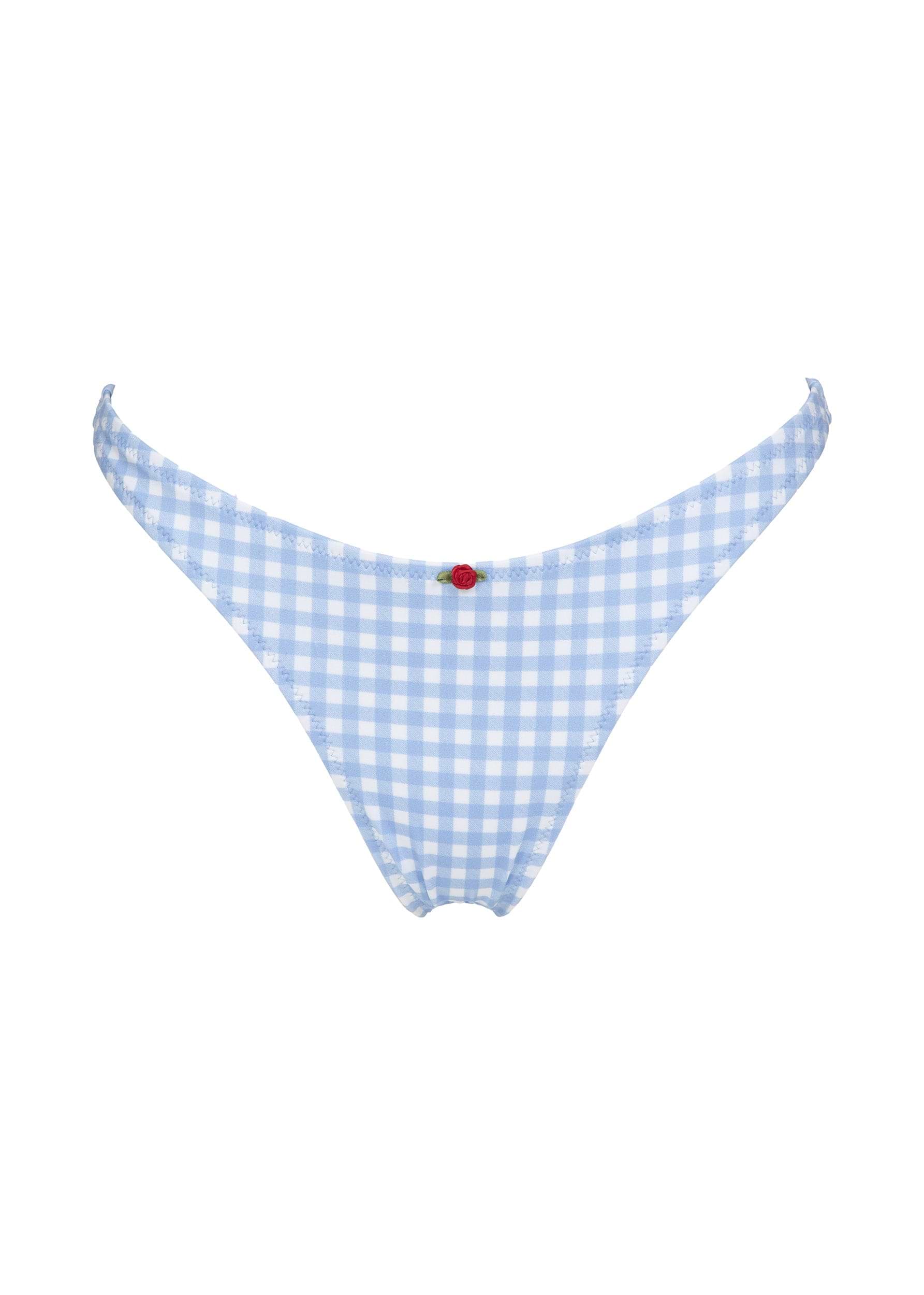 ESME LIGHT BLUE GINGHAM - BOTTOM
